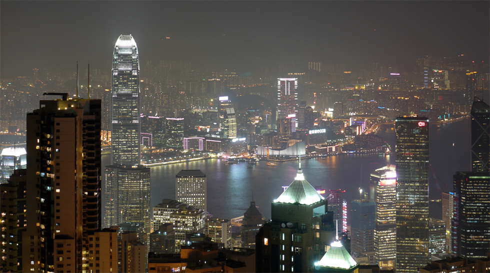 Подсветка Гонконга