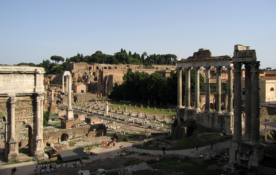 Римский форум. Развалины древнего города