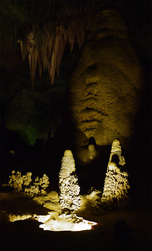 Освещение в Карлсбадских пещерах