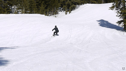 Спуск сноубордиста в Аспене