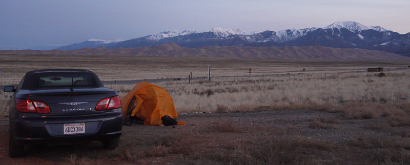 Палатка в США